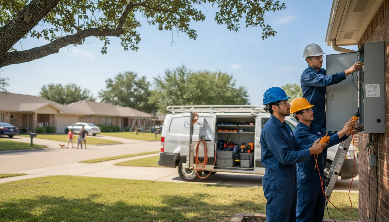 Certified electrician providing emergency electrical services in University, MS